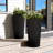 2 Pcs 23.6 Inch Tall Decorative Planter Pots For Outdoor Indoor Garden Patio Front Porch-1600131946