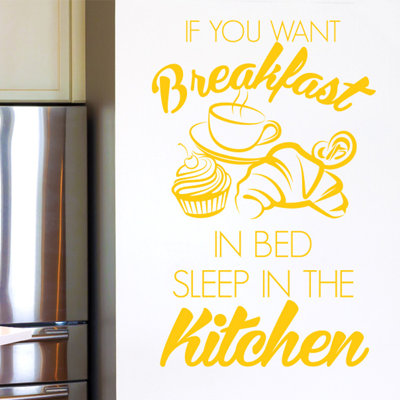 Food & Beverage Non-Wall Damaging Wall Decal
