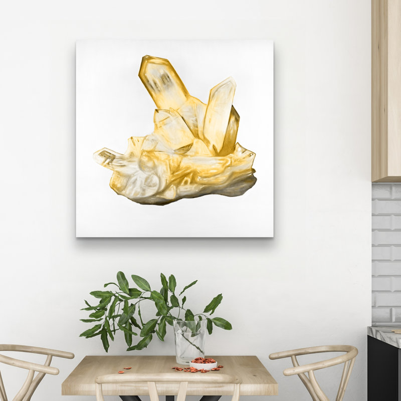 Citrine stone - 32"x32" art on canvas
