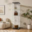 Vitrine en verre avec 4 tablettes et porte-133678362