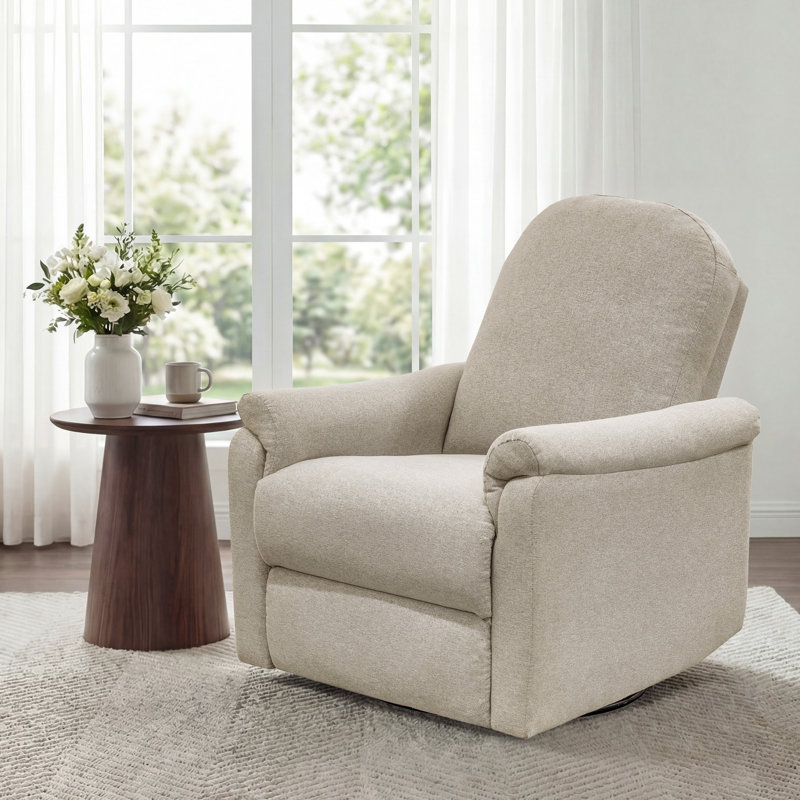 Fauteuil oscillant inclinable électrique 3-en-1 Elio avec ports USB et Type-C, Beige