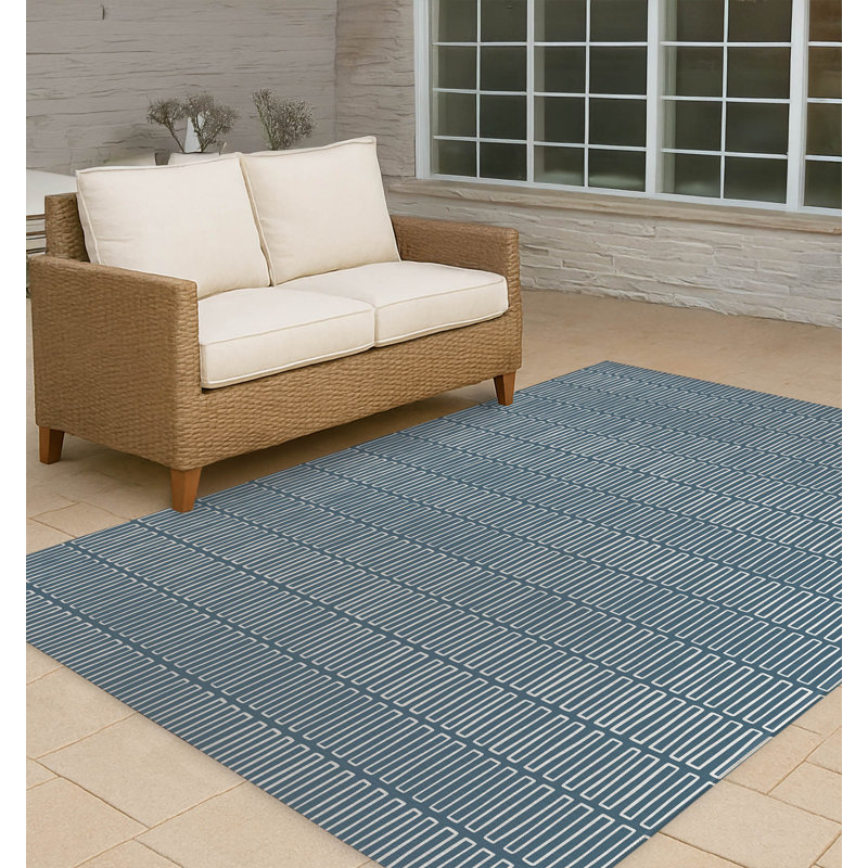 Tapis d'extérieur antidérapant Block Maze, Rectangulaire 3 pi x 5 pi