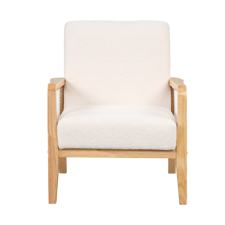 Wellton Upholstered Armchair,Living Room Chairs,Reading Chair,Bedroom Chair With Wood Legs