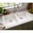 33" Double Even Bowl Crystagranite Undermount Sink White