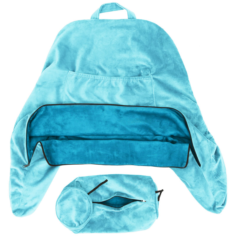 Housse de coussin et insert, Bleu rodéo