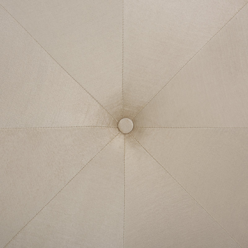 Pouf rembourré Khan, Ivoire ivoire