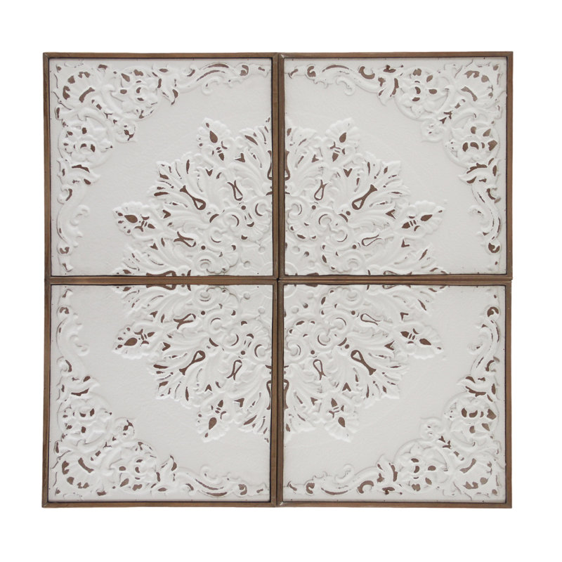 Ensemble de 4 panneaux muraux en bois 24,75 po
