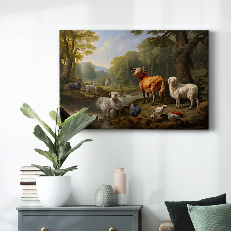 Animaux, série paysage CCLXII, H 18 po x l 27 po