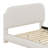 Upholstered Platform Bed With Thick Fabric, Solid Frame And Stylish Curve-Shaped Design-114264718-114264716