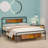 Metal Bed With Headboard Footboard No Box Spring Needed Under Bed Storage-939393436