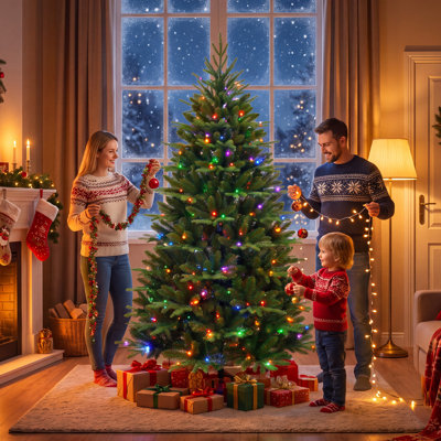 Pre-Lit Christmas Tree with App-Controlled RGB LEDs
