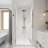 32"x72"Universal Pivot Tempered Glass Shower Door-120988535
