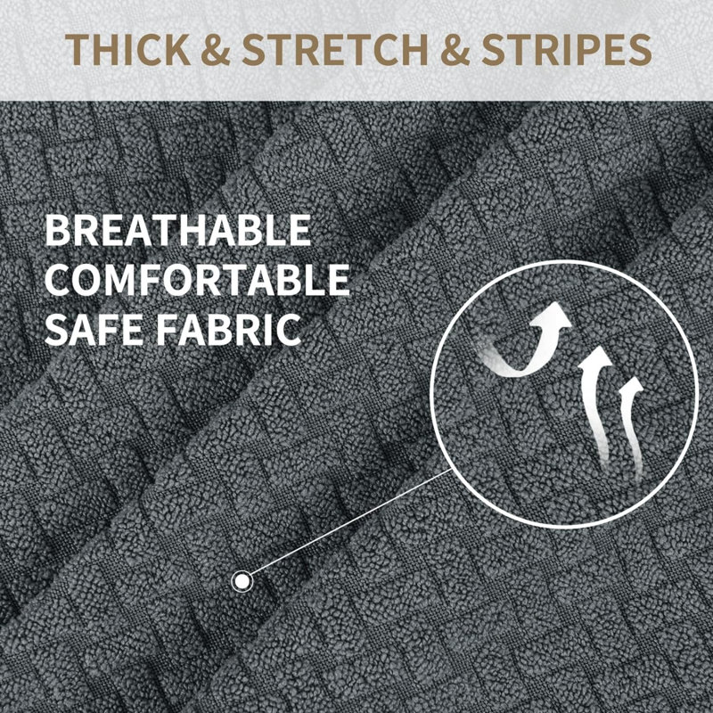 Housse de causeuse en jacquard super extensible 1 pièce Super Stretch