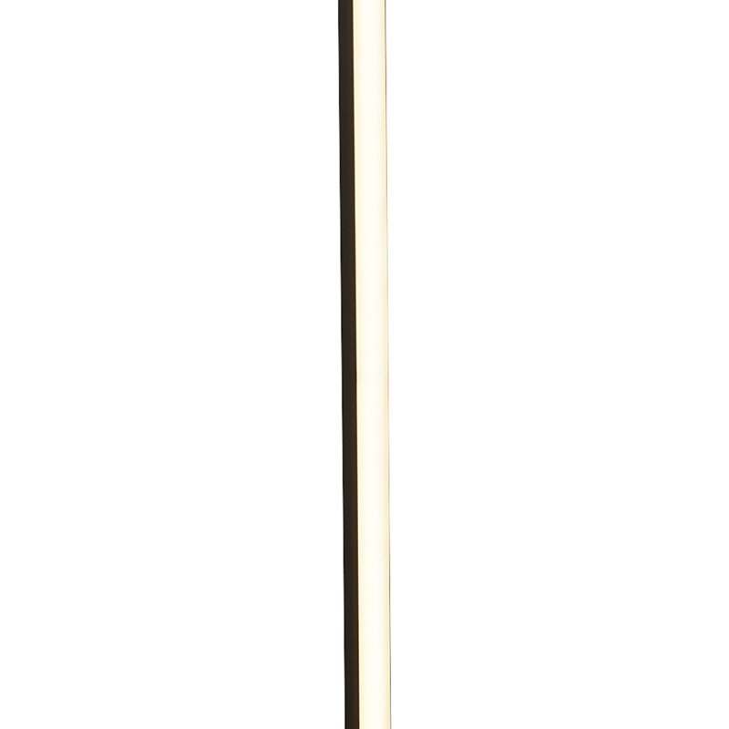 Macauly 150cm LED Column Floor Lamp, Matt Black