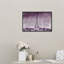 Eiffel Eiffel scintillant prune - impression sur toile tendue-68015288-68015289