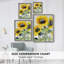 Reproduction encadrée FLORAL Series Dxxxiv - bois massif-2057938965
