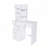5-Drawer Dressing Table with Movable Mirror and LED Light for Bedrooms