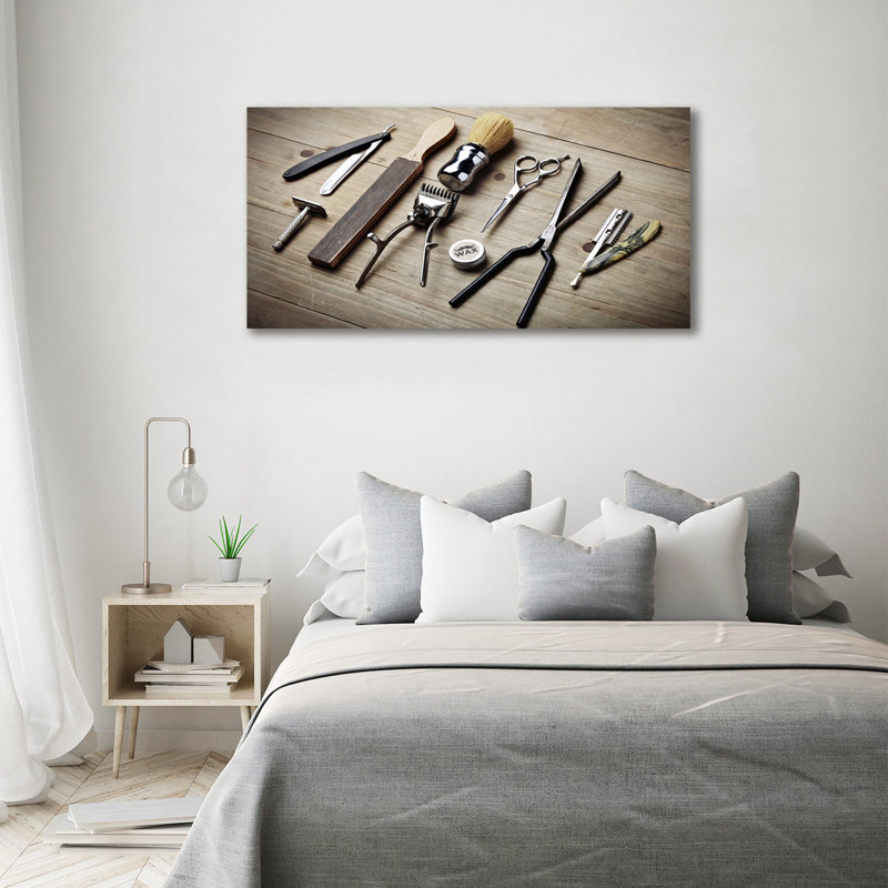 Male Hairdresser - Wrapped Canvas Print