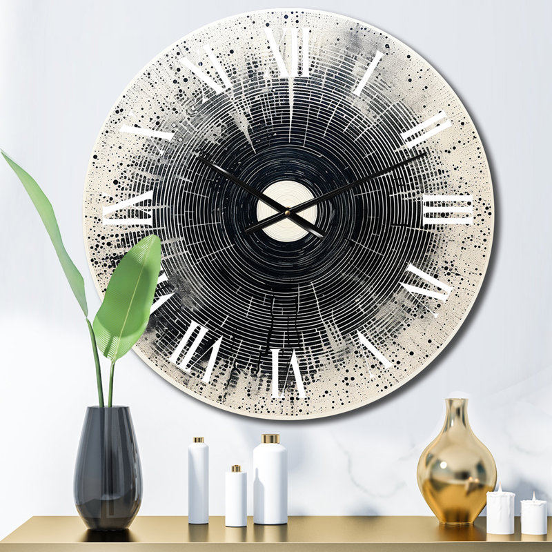 Horloge murale musicale, Disque vinyle - Serenade III, Moyenne