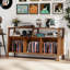 Grand support pour tourne-disque de 55 pouces, table tournante Mid-Century pouvant contenir jusqu'à 450 albums