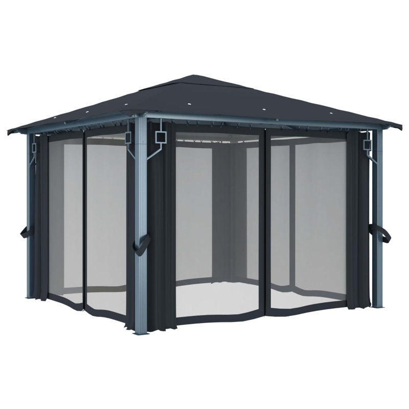 Nuremberg 3m x 3m Steel Pop Up Gazebo, Anthracite