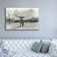 Toile épique Graffiti «Longhorn Backlit Aged» par Nathan Larson, 60 po x 40 po