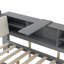 Lit plateforme en bois avec lit gigogne, tablettes et tête de lit-1311661577-1311661572