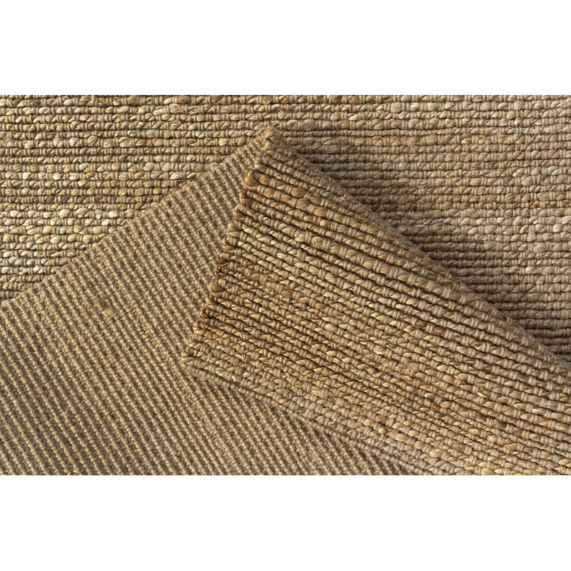 Gaudet Solid Colour Hand Woven Area Rug, Square 200cm