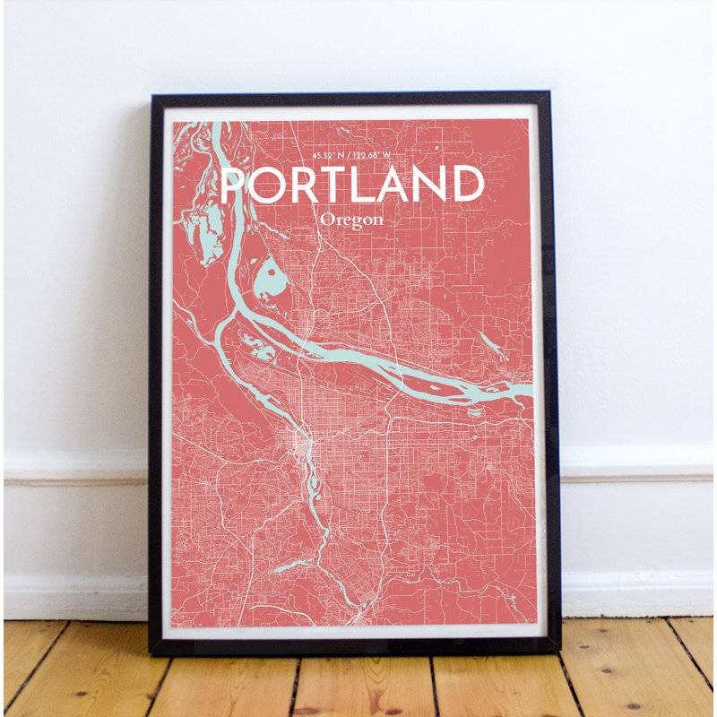 Portland - Impression sur papier, H 27,6 po x l 19,7 po x P 0,05 po