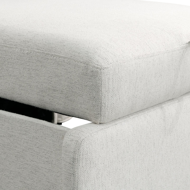 Fauteuil-lit convertible Serta Bonnie de 99 cm de large avec lit gigogne, Polyester crème