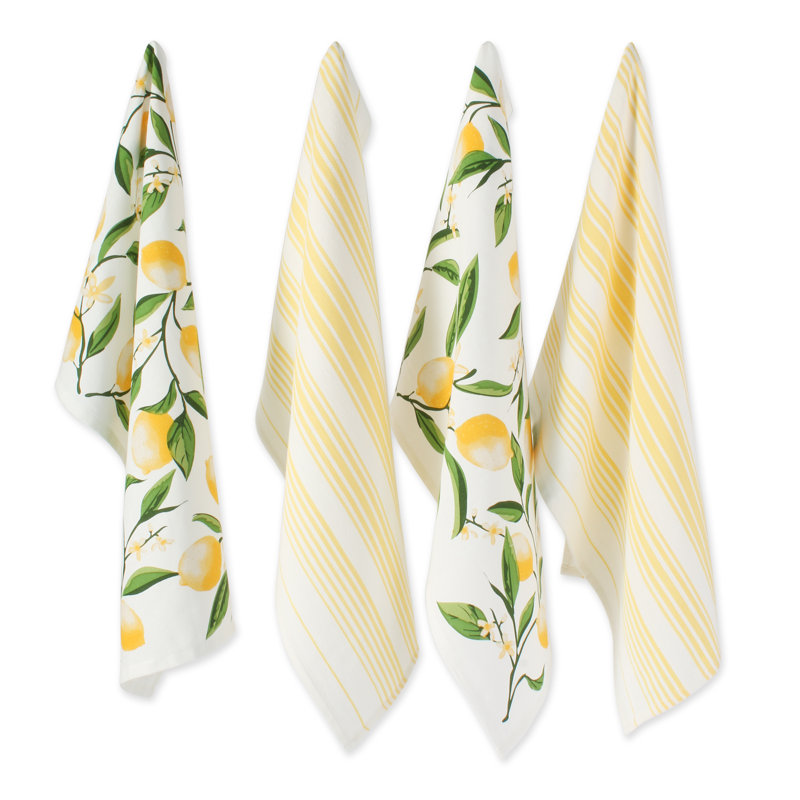 Cotton Stripe Kitchen Towel Linen Set