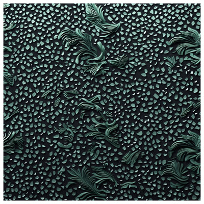Abstract Leaf Pattern Comforter