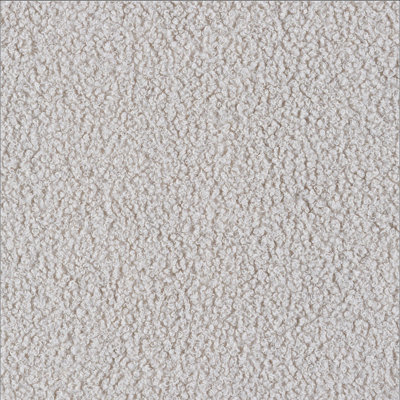 Chaise berçante rembourrée beige à dossier moyen Boucle