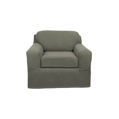 Ultra-Soft Stretch Box Cushion Armchair Slipcover