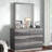 Commode 6 tiroirs avec miroir Braylea