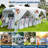 10x20 Heavy Duty Pop Up Canopy Tent with 6 Sidewalls, 3 Heights, Commercial Frame, Stakes & Ropes-124074394
