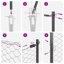 Vidaxl Fence With Posts PVC-Coated Steel-116797881-116797885