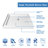 Flex 36" W x 36" D x 78" H Semi-Frameless Square Tub Enclosure with Fixed Panel and Base Included-84327414