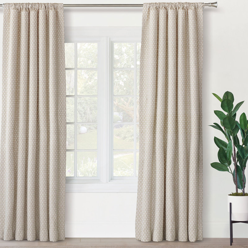 Reinhart Room Darkening Curtain, 96" W x 120" L