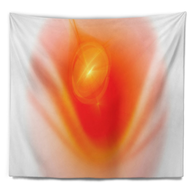 Tapisserie sphère de misty lumineuse abstract, H 32 po x l 39 po