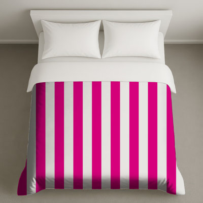 Pink White Stripes Duvet Covers