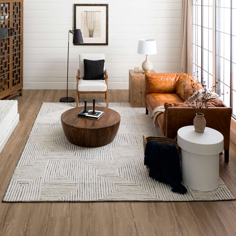 Scott Living by Drew and Jonathan Algiers Black White Area Rug, Rectangle 8' x 10'