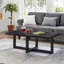 Ensemble de 3 tables basses et 2 tables de bout Luno, noir-130167250-130167249