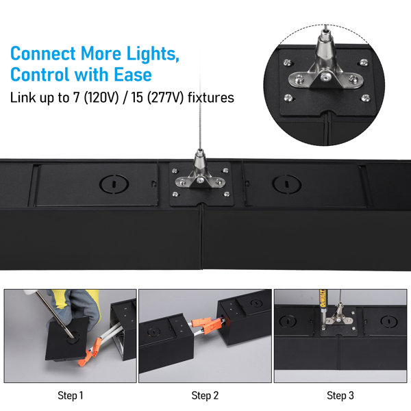LEDVANS 4ft Led Suspension Linear Light, Up&down Lighting For Office ...