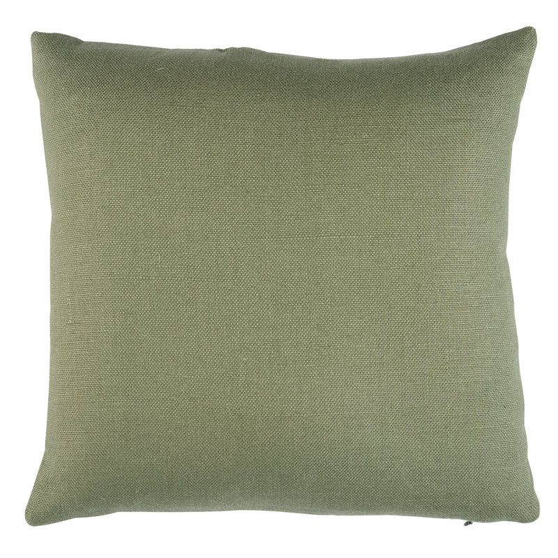 Ashoka Pillow, Olive Green Floral, 16"H x 16"W