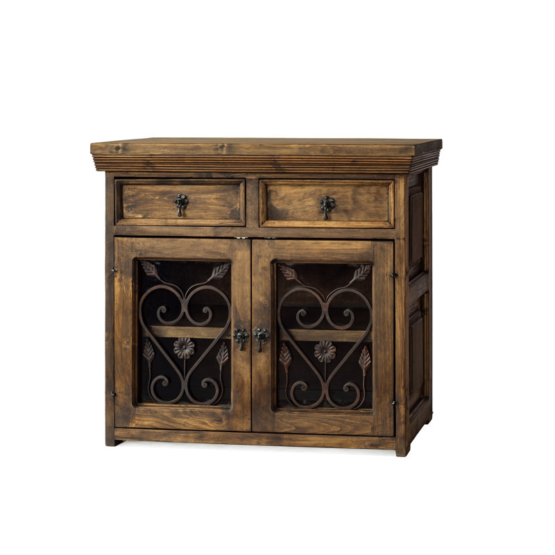 Buffet en bois récupéré fabriqué à la main 39 po
