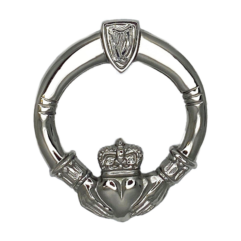 Heurtoir de porte Claddagh, Argent nickel