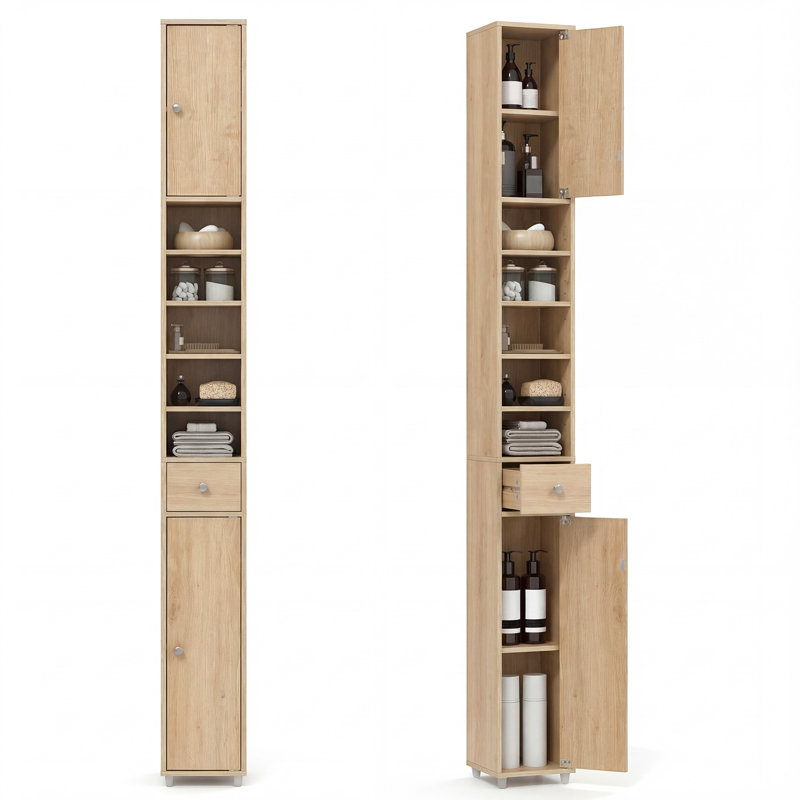 Freestanding Bathroom Cabinet, Natural