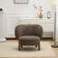 Fauteuil d'appoint à oreilles confortable, revêtement en polyester, design classique pour la maison