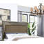Brown Finish Traditional Queen Bed With Upholstered Headboard And Drawers, Bedroom Luxury Size Wood Sturdiness